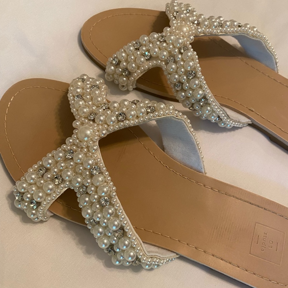 Pearl and Rhinestone sandals - Picture 4 of 5
